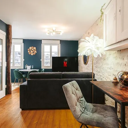 Gatsby - Elegant, Central, Fibre, Tv 4k, Netflix, Literie Confortable Apartment La Rochelle (Charente-Maritime)